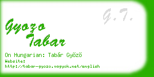 gyozo tabar business card